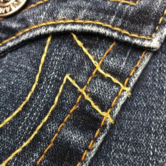 RARE TRUE RELIGION JULIE SKINNY JEANS 26x32 MADE IN USA ๐บ๐ธ - Picture 12 of 13